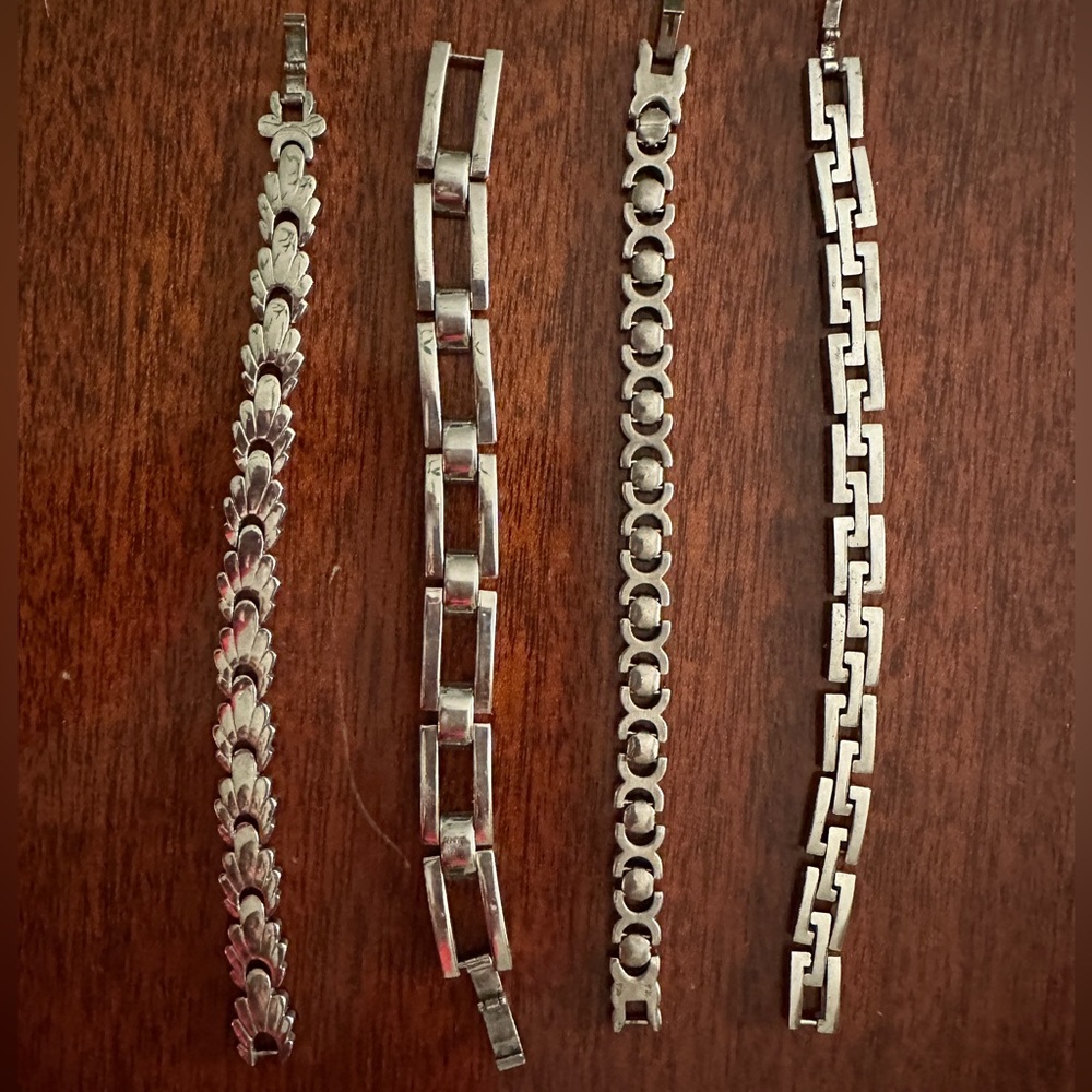 Silver bracelets